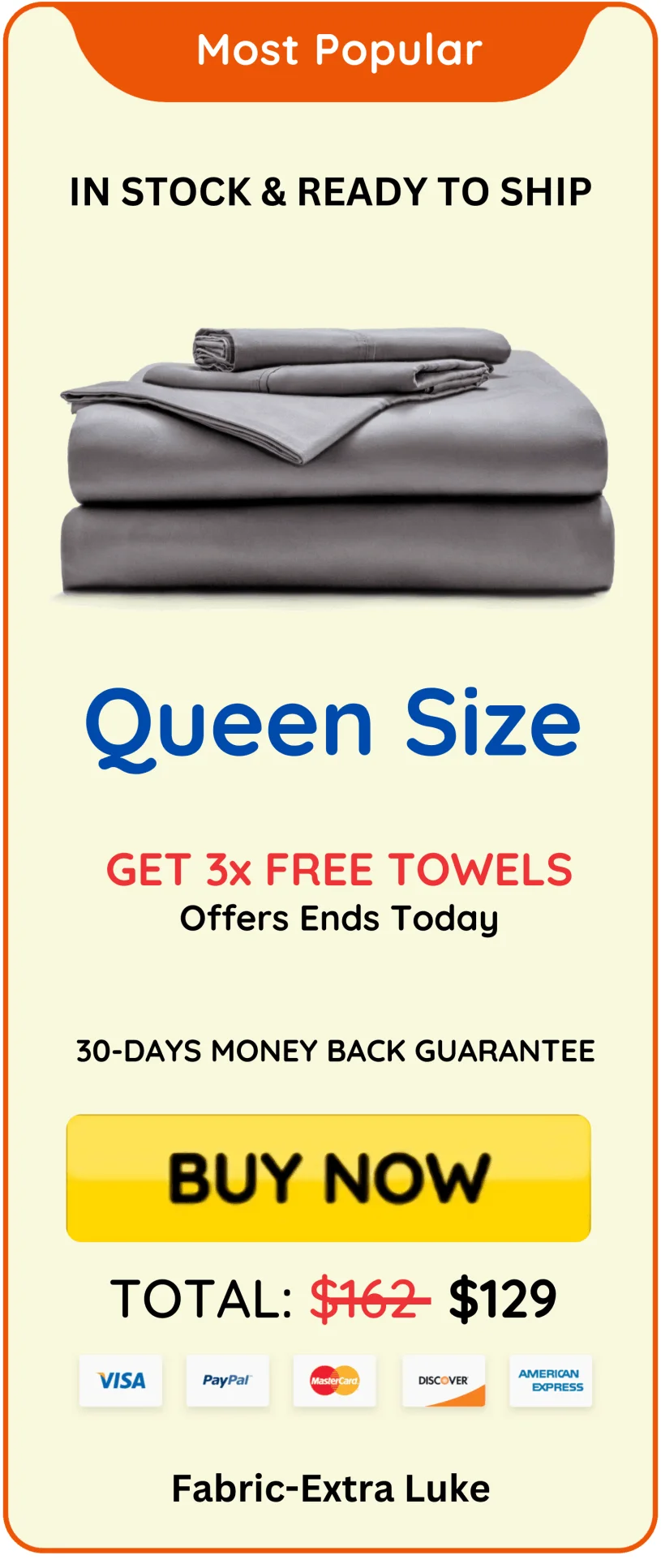 Queen Size Miracle Sheets